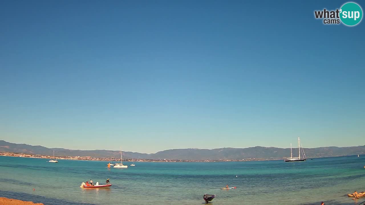 Spletna kamera Cagliari Windsurf Club – Pogled v živo s plaže Poetto