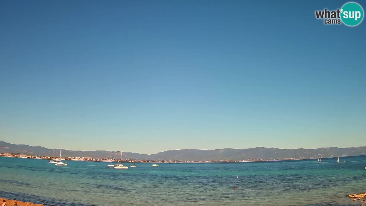 Spletna kamera Cagliari Windsurf Club – Pogled v živo s plaže Poetto