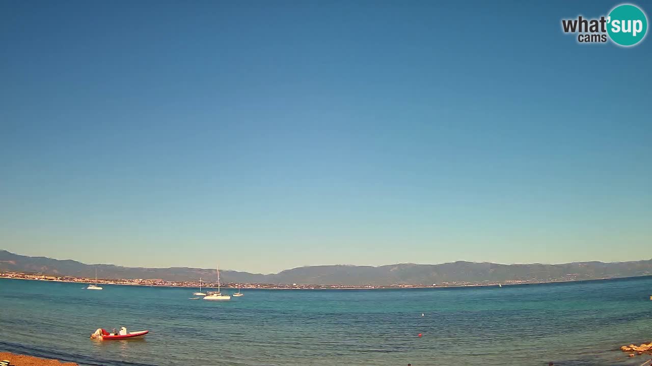 Spletna kamera Cagliari Windsurf Club – Pogled v živo s plaže Poetto