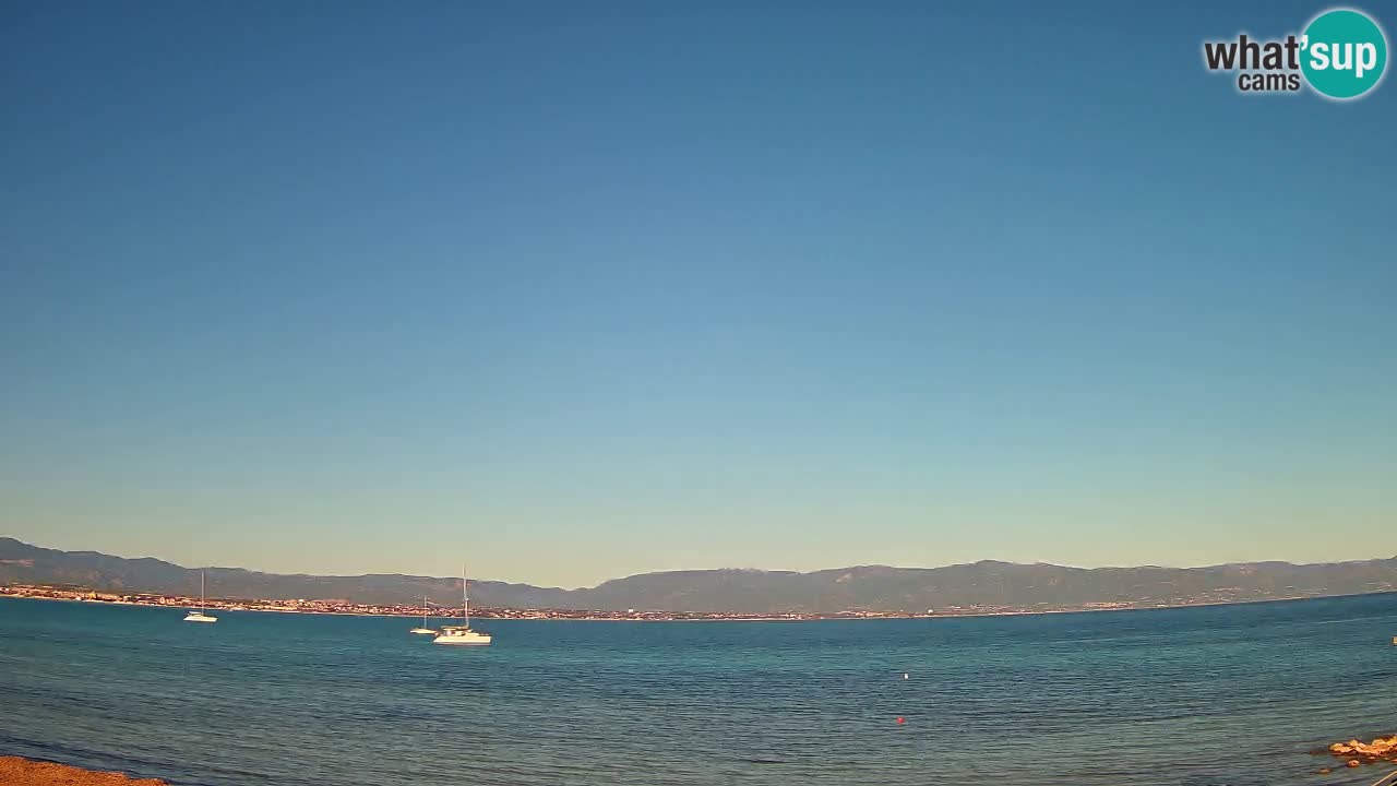 Web kamera Cagliari Windsurf Club – Poetto plaža uživo