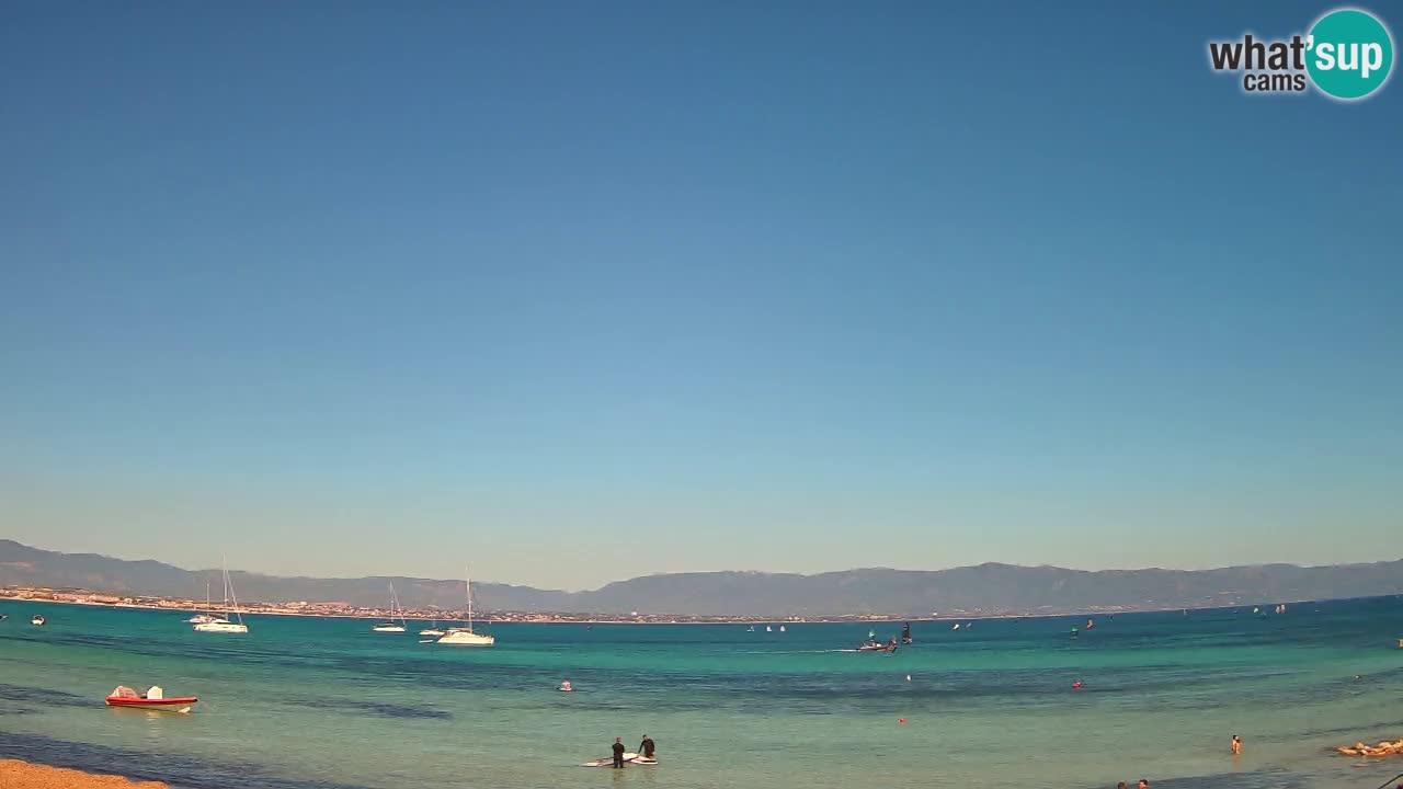 Webcam Cagliari Windsurf Club – Spiaggia del Poetto in diretta