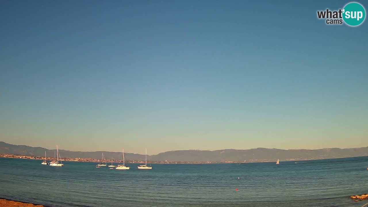 Spletna kamera Cagliari Windsurf Club – Pogled v živo s plaže Poetto