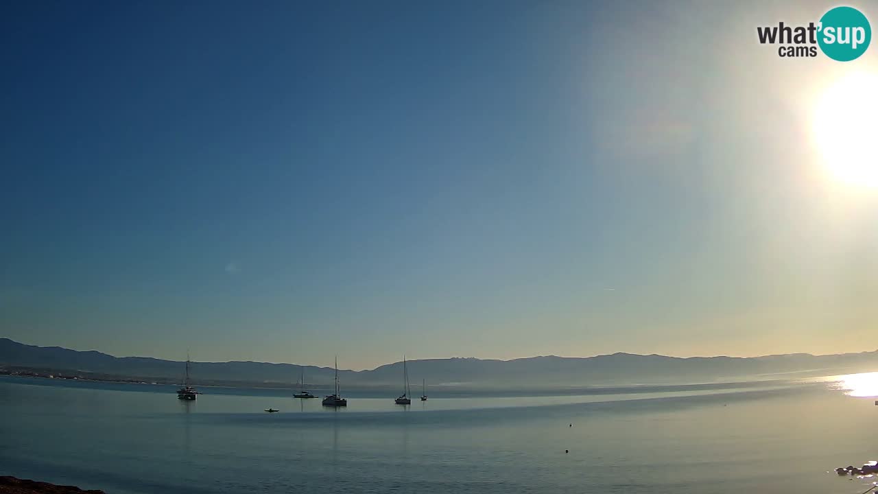 Spletna kamera Cagliari Windsurf Club – Pogled v živo s plaže Poetto
