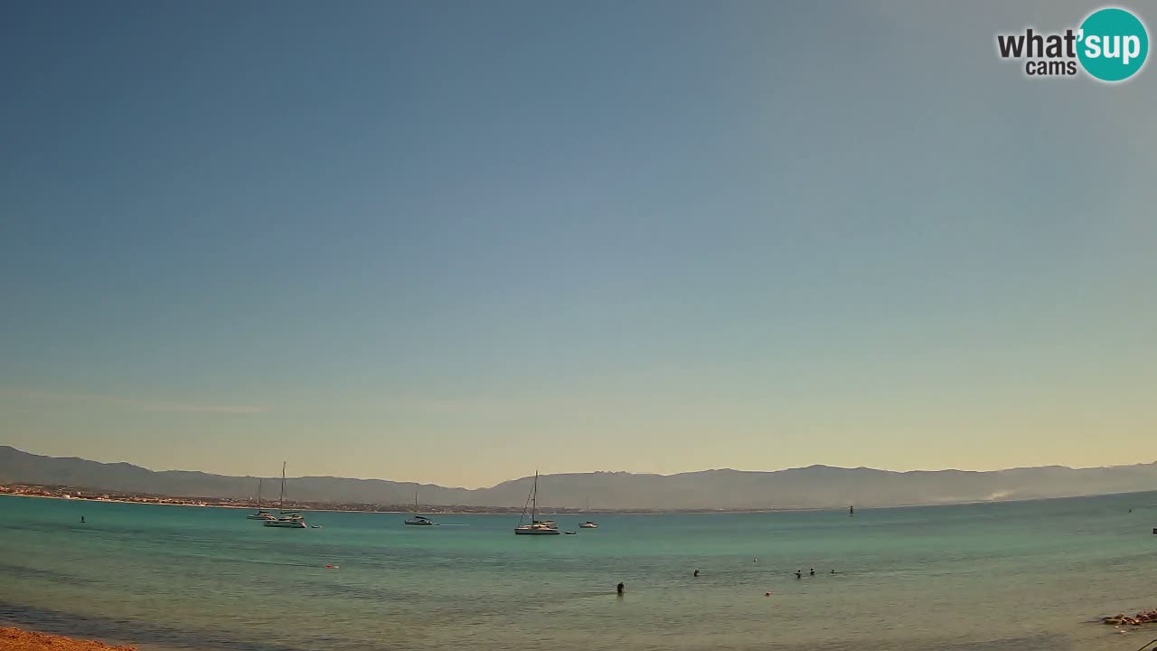 Webcam Cagliari Windsurf Club – Playa del Poetto en directo