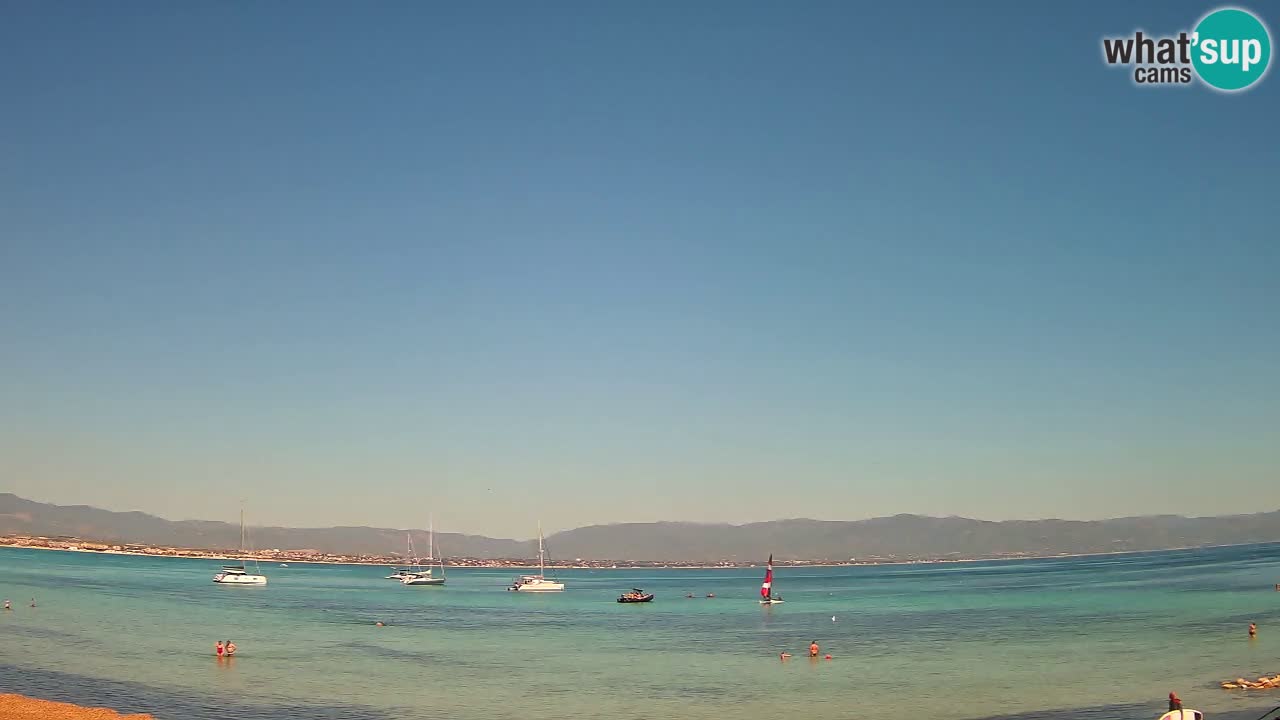 Spletna kamera Cagliari Windsurf Club – Pogled v živo s plaže Poetto