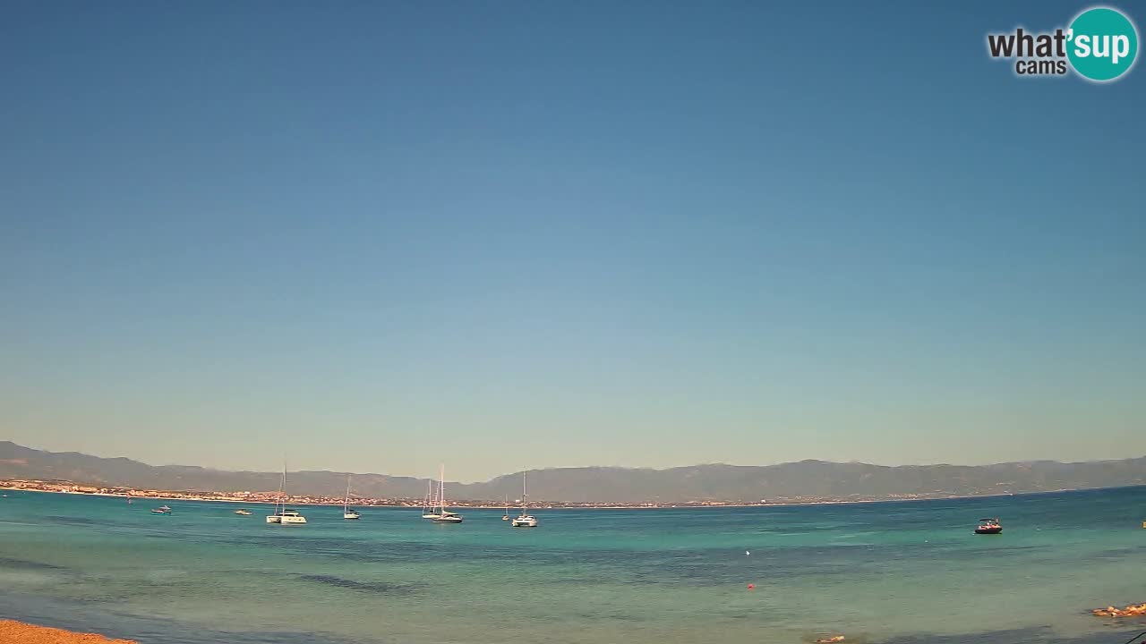 Spletna kamera Cagliari Windsurf Club – Pogled v živo s plaže Poetto
