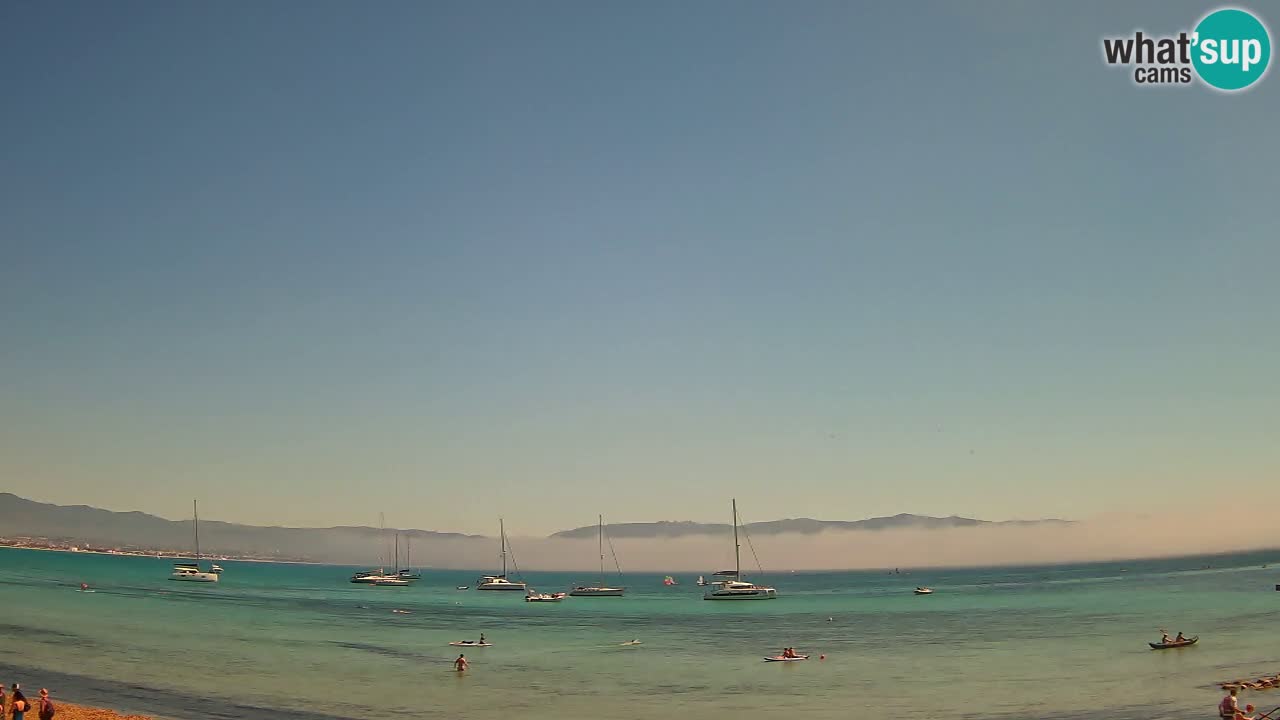 Web kamera Cagliari Windsurf Club – Poetto plaža uživo