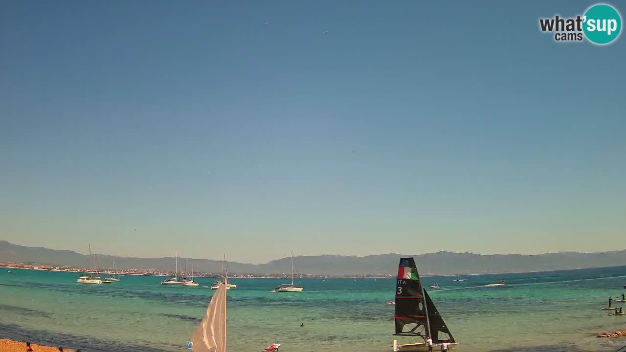 Webcam Cagliari Windsurf Club – Plage du Poetto en direct