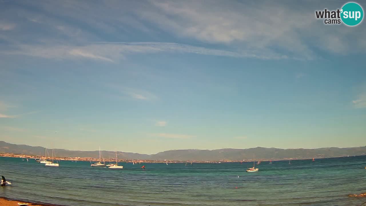 Webcam Cagliari Windsurf Club – Plage du Poetto en direct