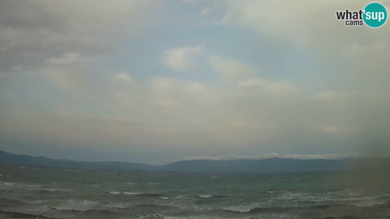 Web kamera Cagliari Windsurf Club – Poetto plaža uživo