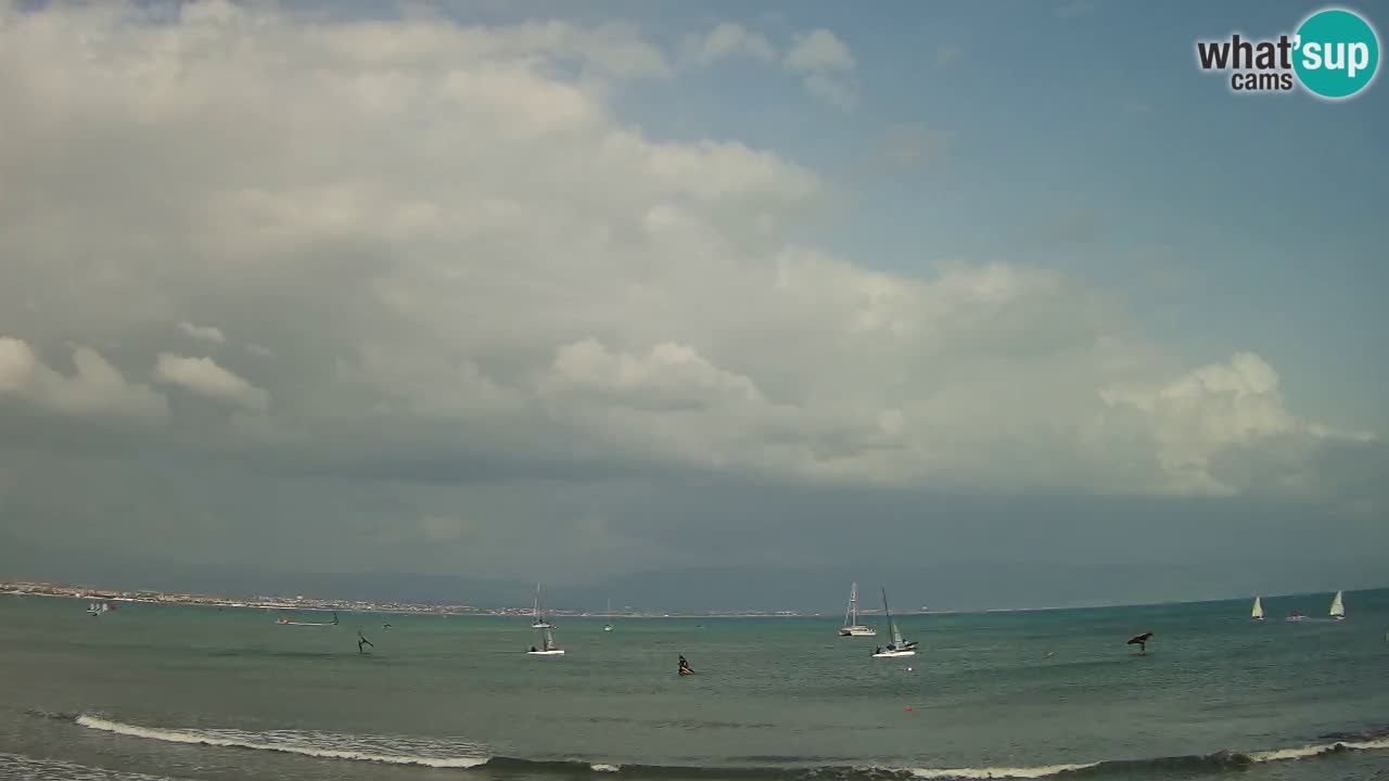 Webcam Cagliari Windsurf Club – Spiaggia del Poetto in diretta