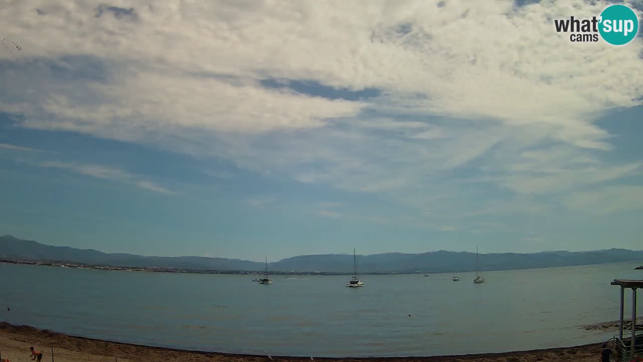 Webcam Cagliari Windsurf Club – Liveblick vom Poetto Strand