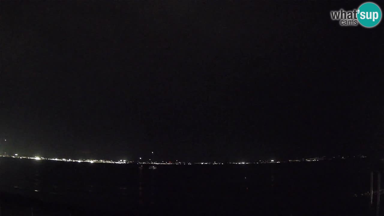 Spletna kamera Cagliari Windsurf Club – Pogled v živo s plaže Poetto