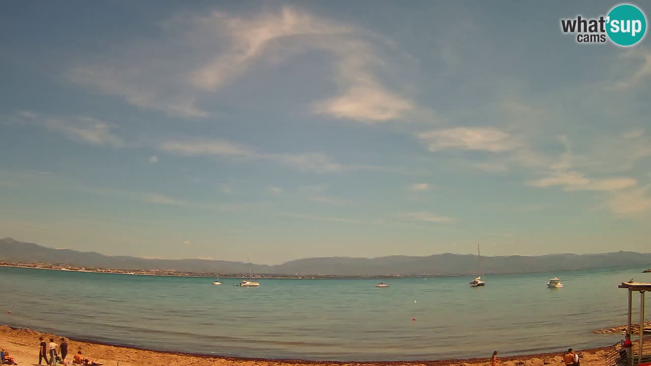Webcam Cagliari Windsurf Club – Playa del Poetto en directo
