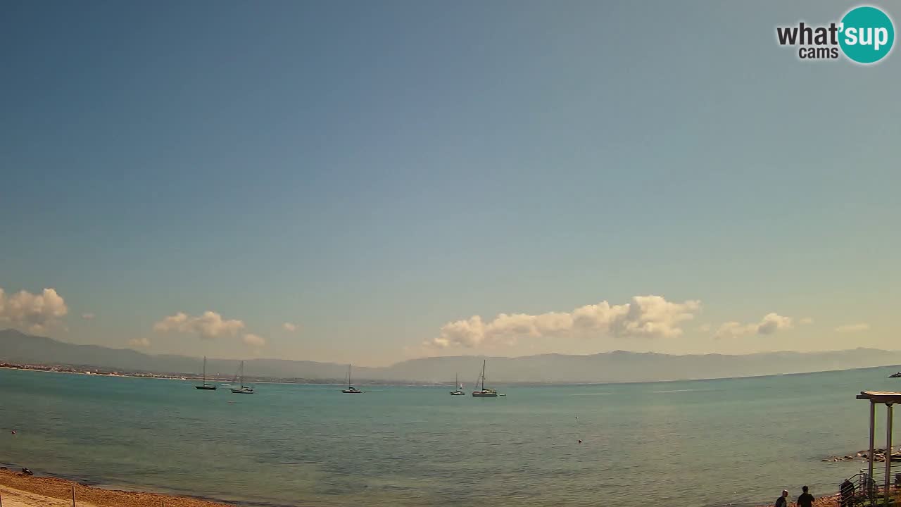 Webcam Cagliari Windsurf Club – Plage du Poetto en direct