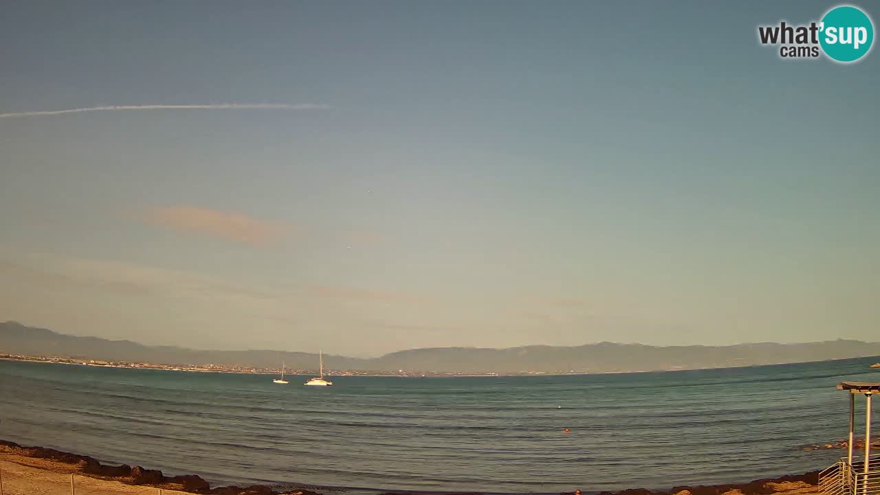 Webcam Cagliari Windsurf Club – Plage du Poetto en direct