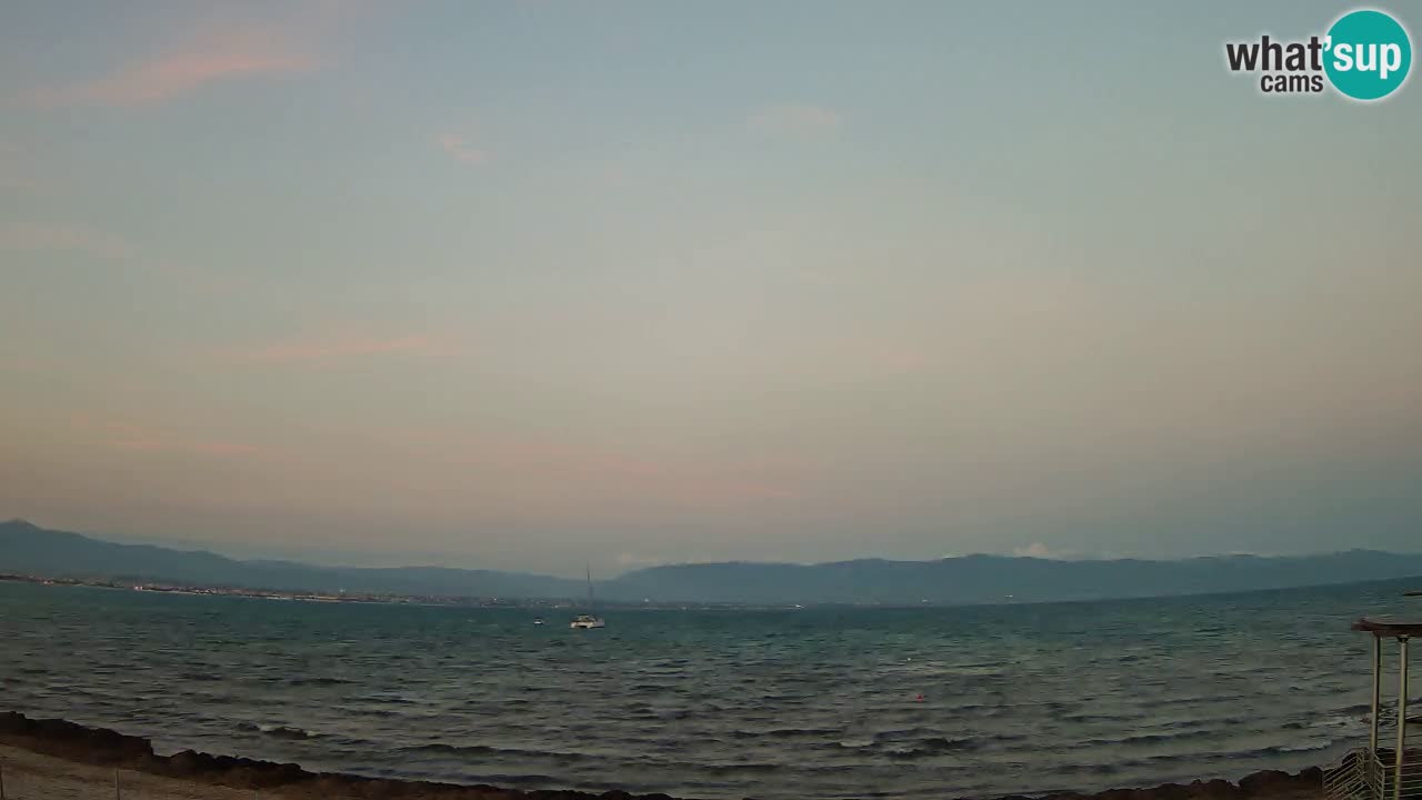 Web kamera Cagliari Windsurf Club – Poetto plaža uživo