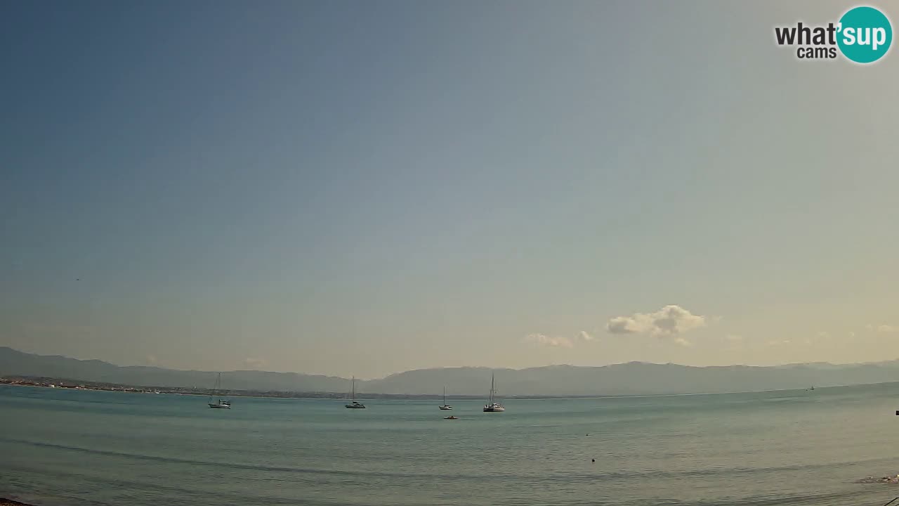Webcam Cagliari Windsurf Club – Playa del Poetto en directo