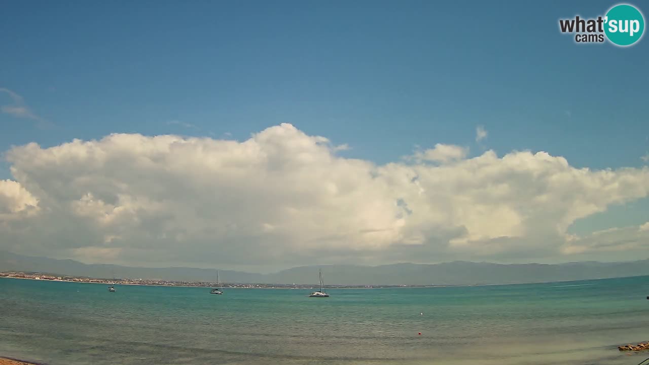 Web kamera Cagliari Windsurf Club – Poetto plaža uživo