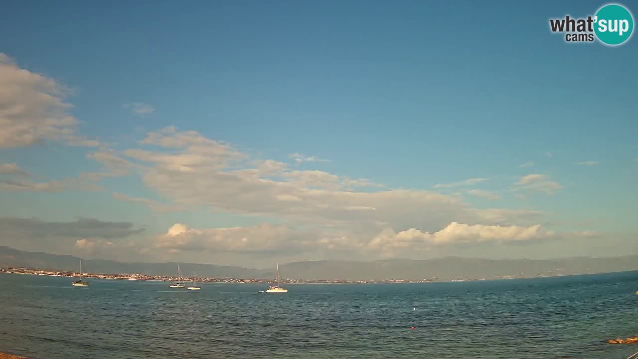 Web kamera Cagliari Windsurf Club – Poetto plaža uživo