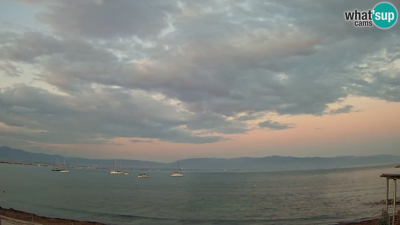 Web kamera Cagliari Windsurf Club – Poetto plaža uživo