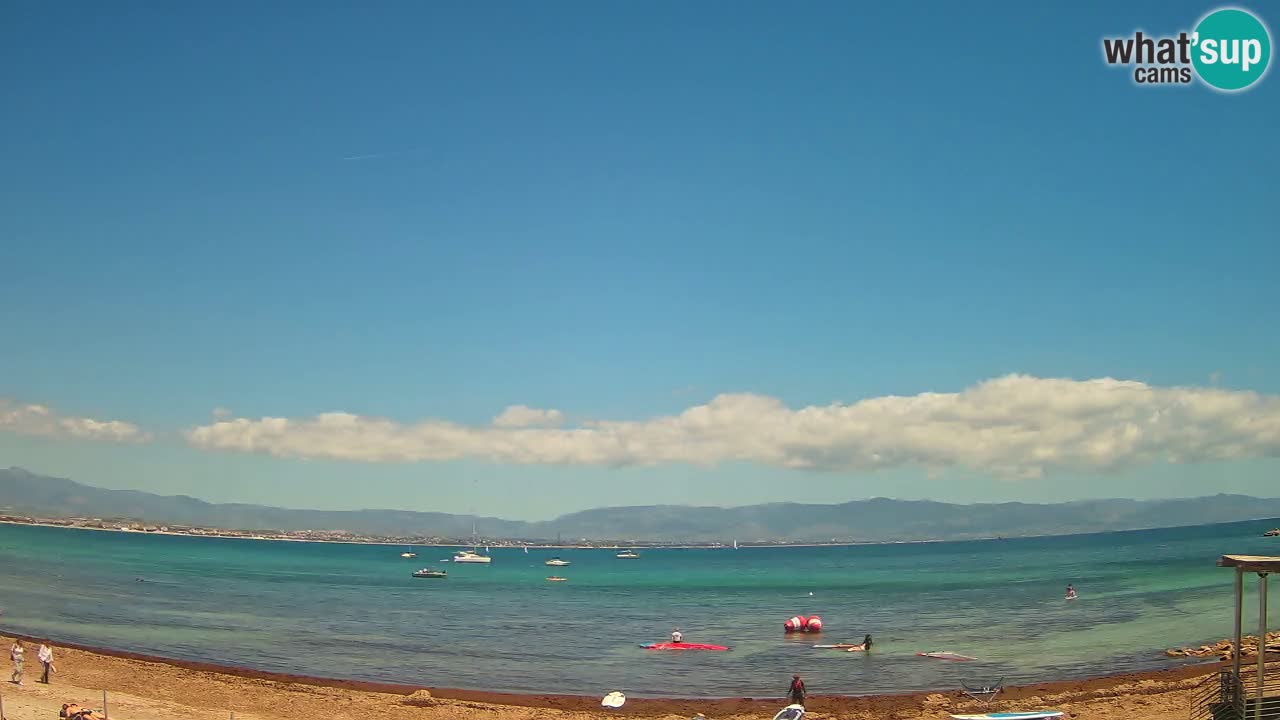 Webcam Cagliari Windsurf Club – Liveblick vom Poetto Strand