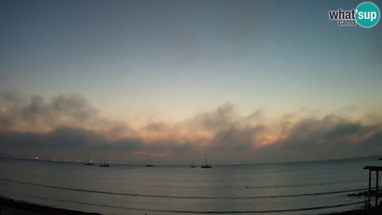 Webcam Cagliari Windsurf Club – Playa del Poetto en directo