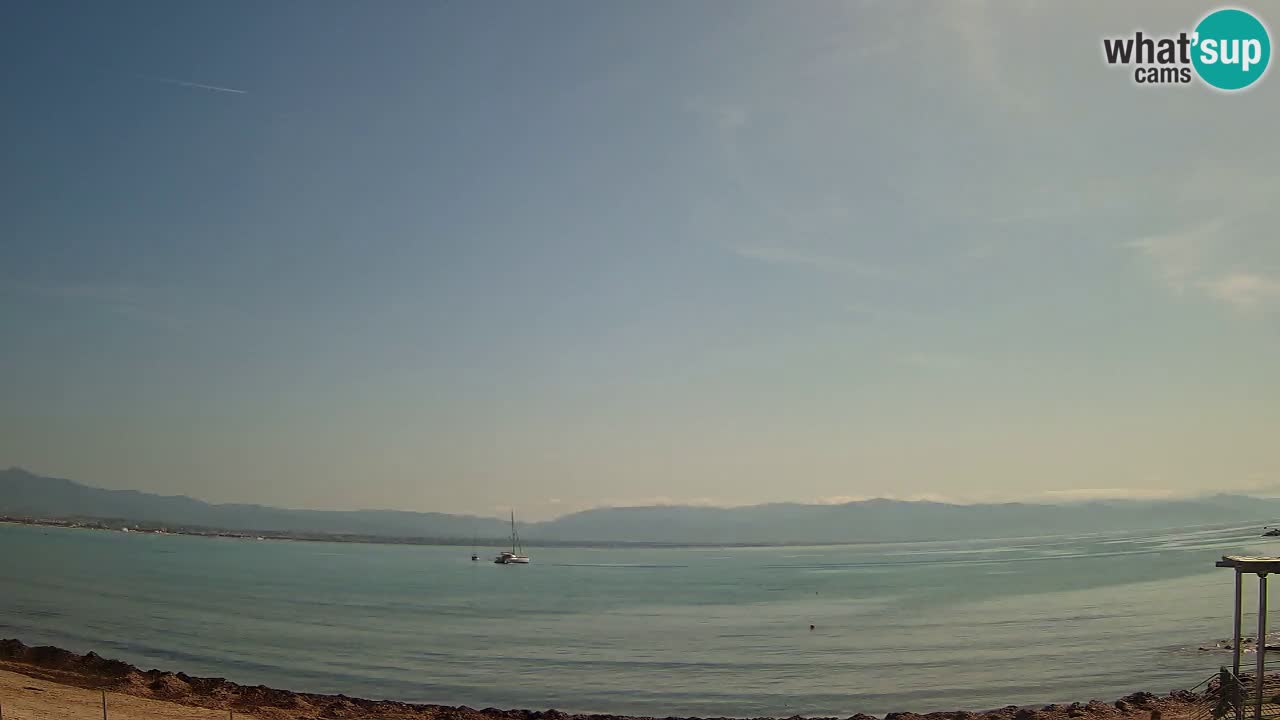 Spletna kamera Cagliari Windsurf Club – Pogled v živo s plaže Poetto