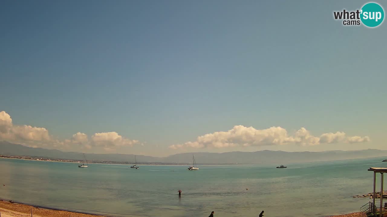 Webcam Cagliari Windsurf Club – Playa del Poetto en directo