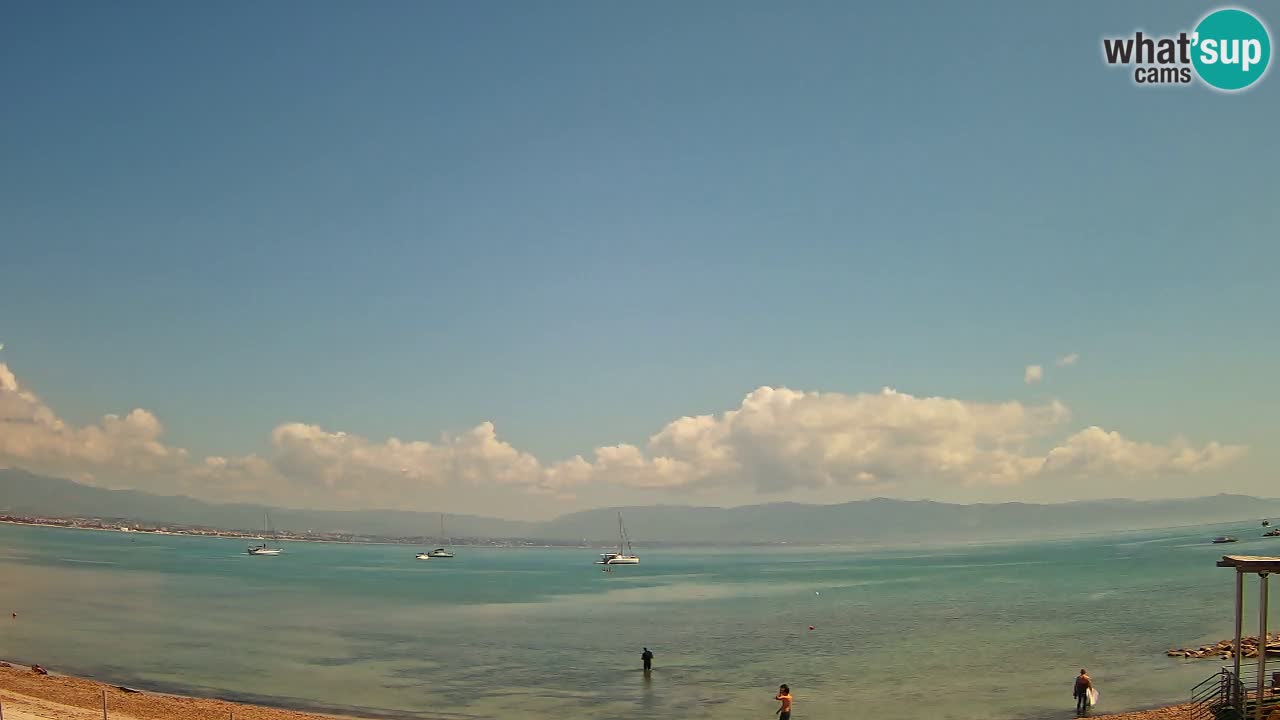 Web kamera Cagliari Windsurf Club – Poetto plaža uživo