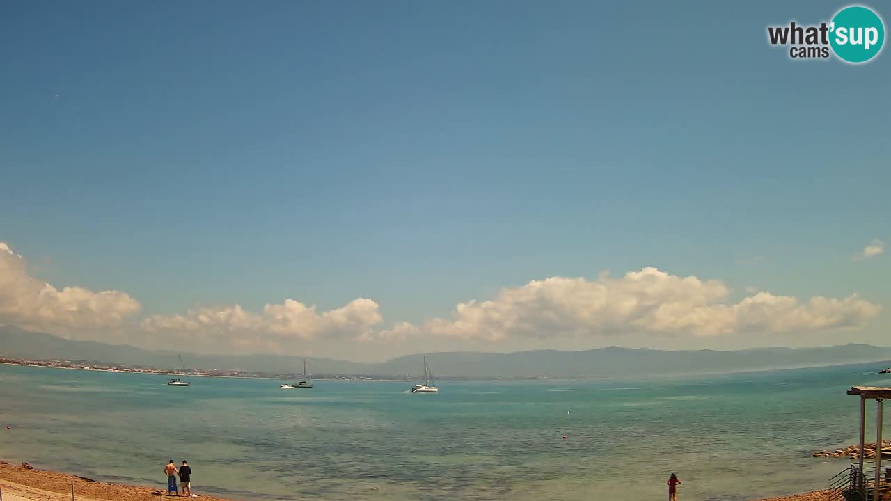 Web kamera Cagliari Windsurf Club – Poetto plaža uživo