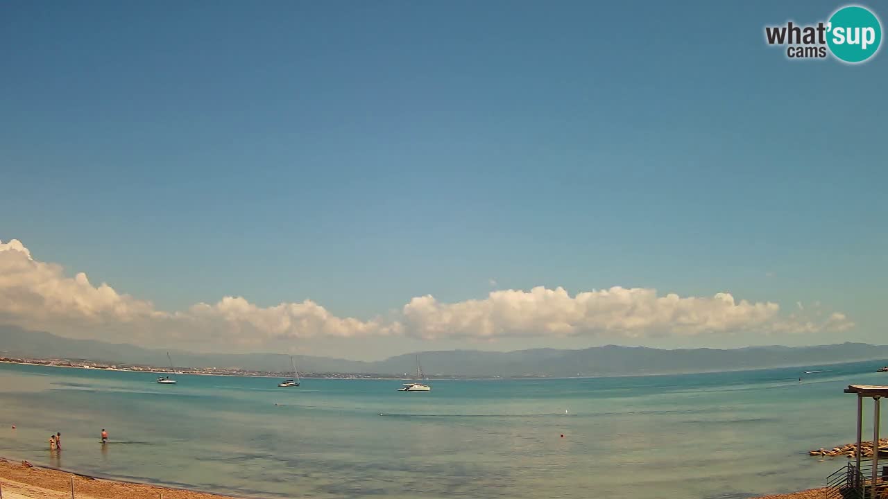 Webcam Cagliari Windsurf Club – Playa del Poetto en directo