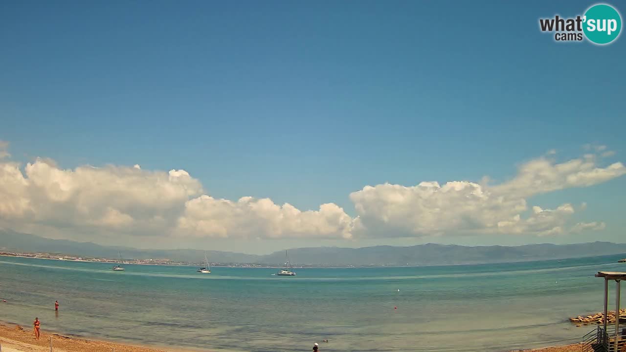 Webcam Cagliari Windsurf Club – Spiaggia del Poetto in diretta