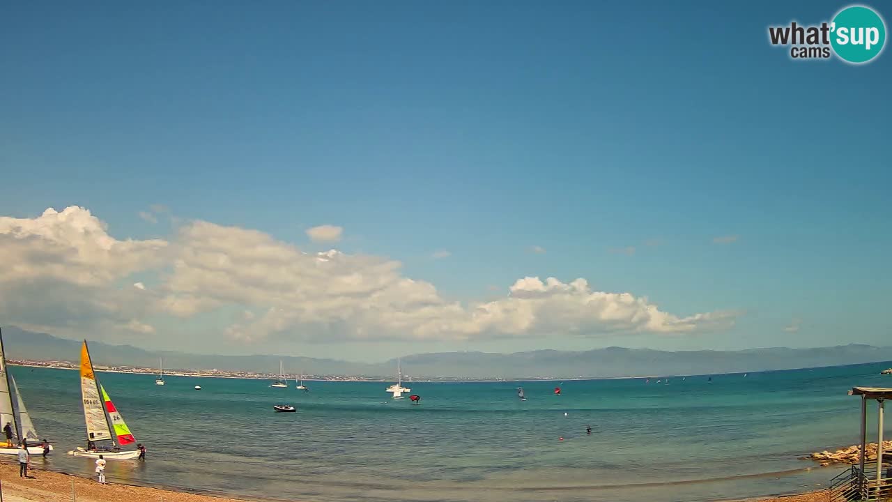 Webcam Cagliari Windsurf Club – Liveblick vom Poetto Strand