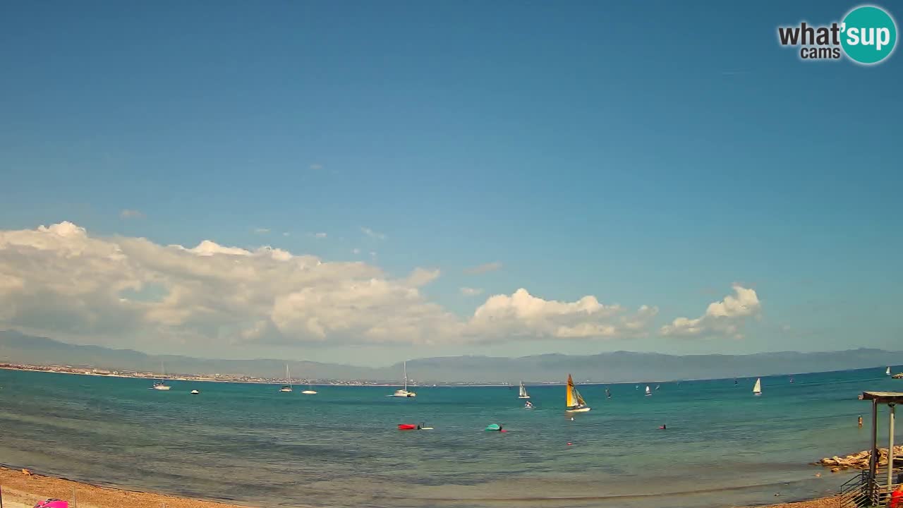 Webcam Cagliari Windsurf Club – Liveblick vom Poetto Strand
