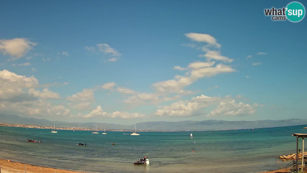 Webcam Cagliari Windsurf Club – Liveblick vom Poetto Strand