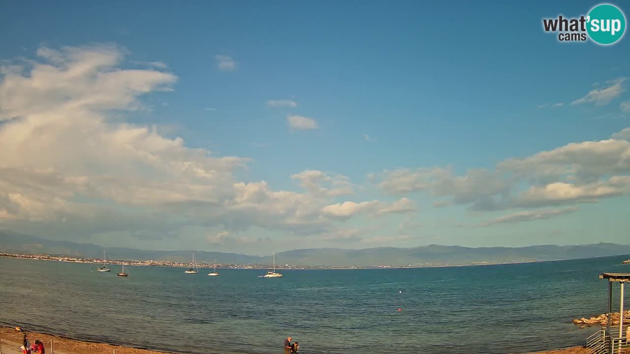 Web kamera Cagliari Windsurf Club – Poetto plaža uživo