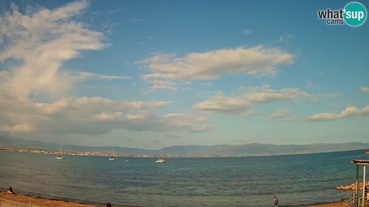 Webcam Cagliari Windsurf Club – Playa del Poetto en directo