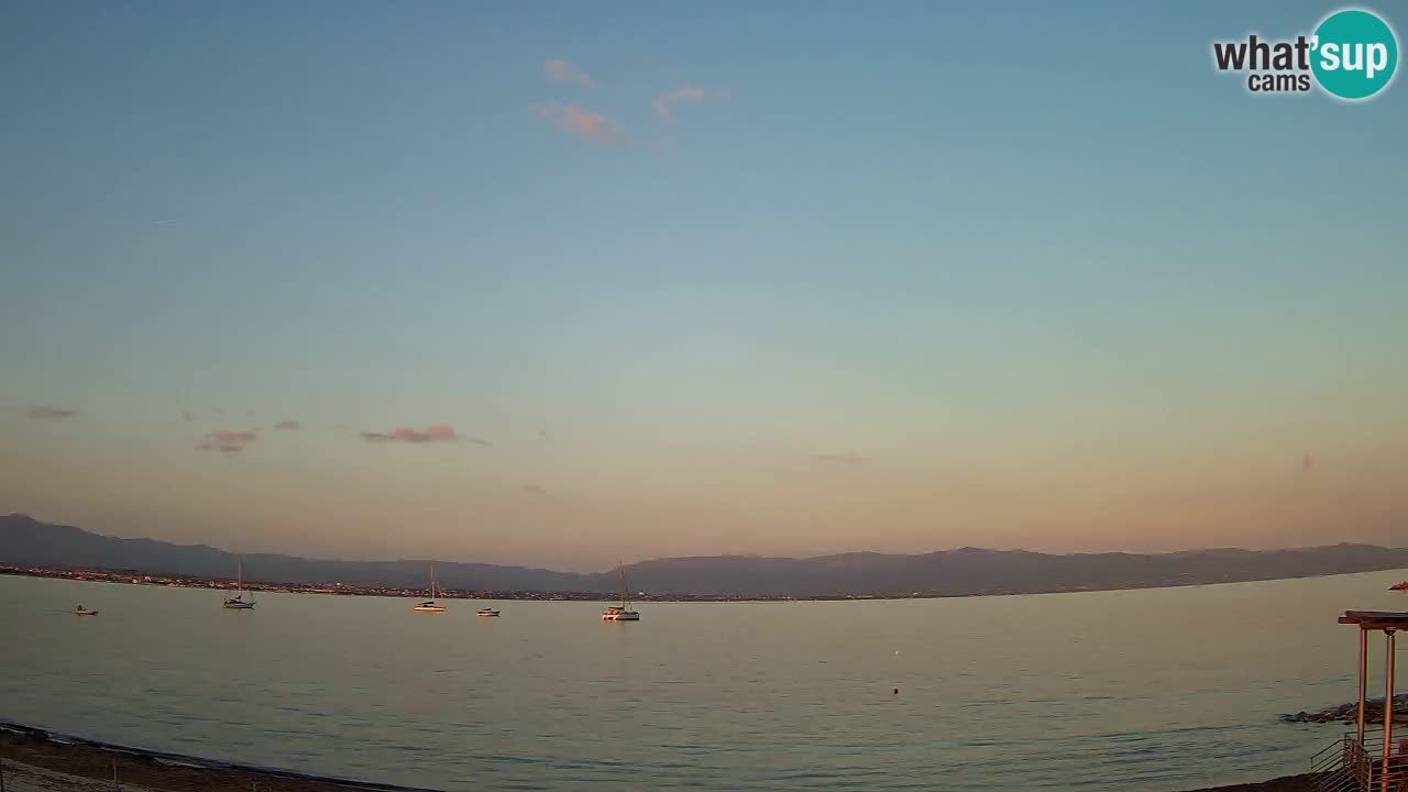 Webcam Cagliari Windsurf Club – Playa del Poetto en directo