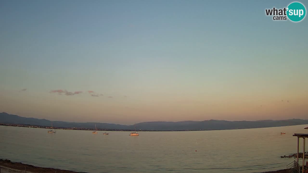Webcam Cagliari Windsurf Club – Plage du Poetto en direct