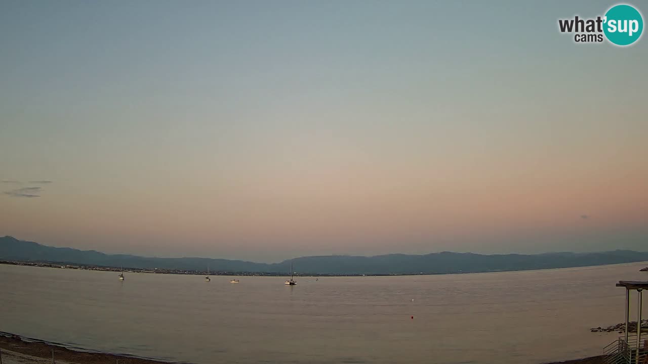 Webcam Cagliari Windsurf Club – Plage du Poetto en direct