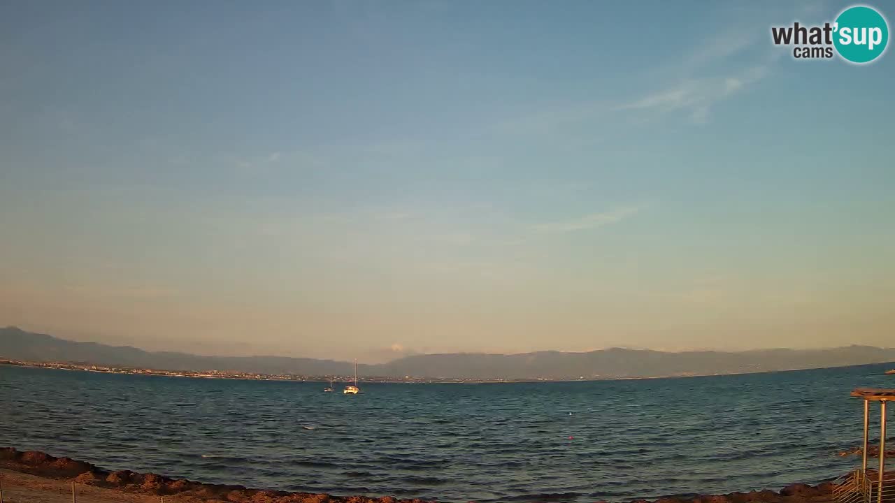 Webcam Cagliari Windsurf Club – Spiaggia del Poetto in diretta