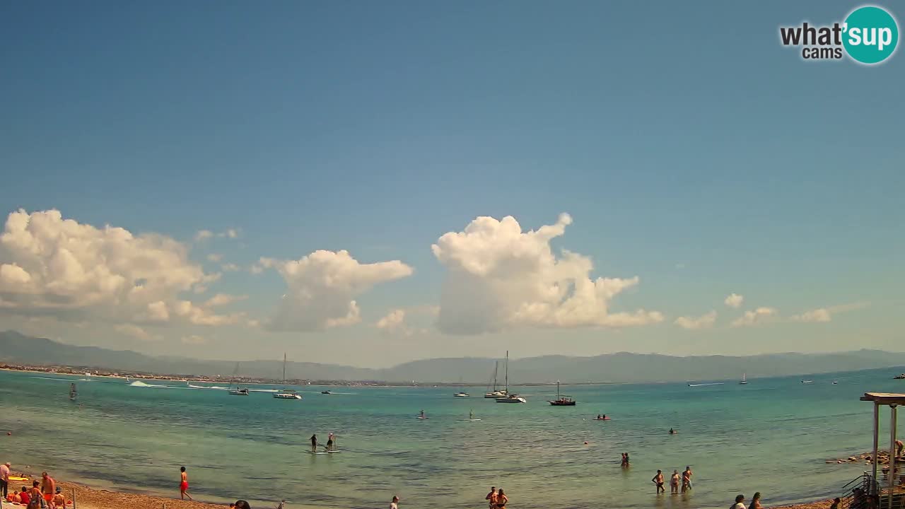 Web kamera Cagliari Windsurf Club – Poetto plaža uživo