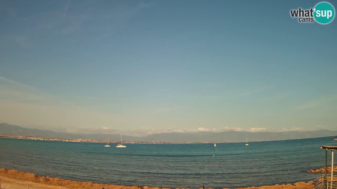 Webcam Cagliari Windsurf Club – Spiaggia del Poetto in diretta