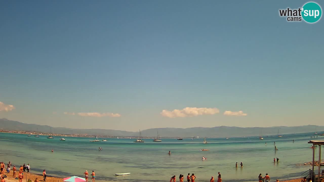 Webcam Cagliari Windsurf Club – Playa del Poetto en directo