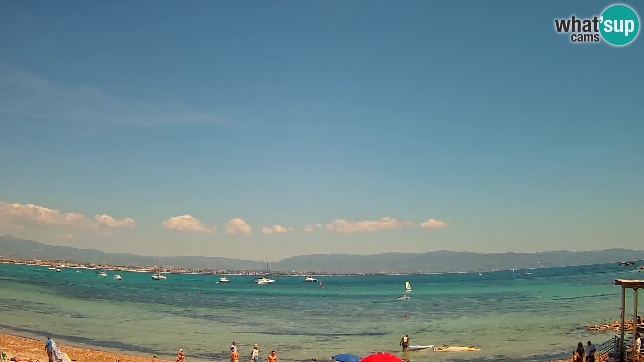 Webcam Cagliari Windsurf Club – Playa del Poetto en directo