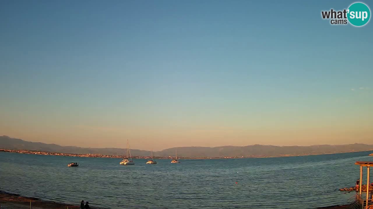 Webcam Cagliari Windsurf Club – Playa del Poetto en directo