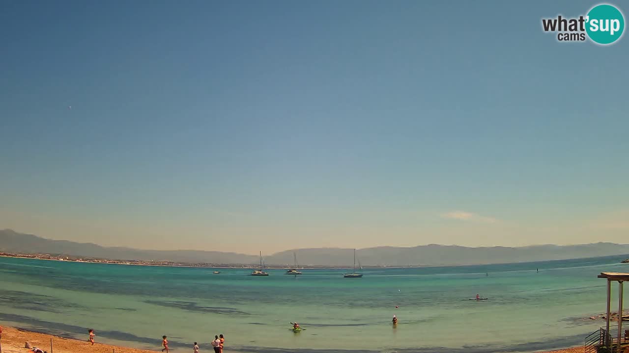 Webcam Cagliari Windsurf Club – Playa del Poetto en directo