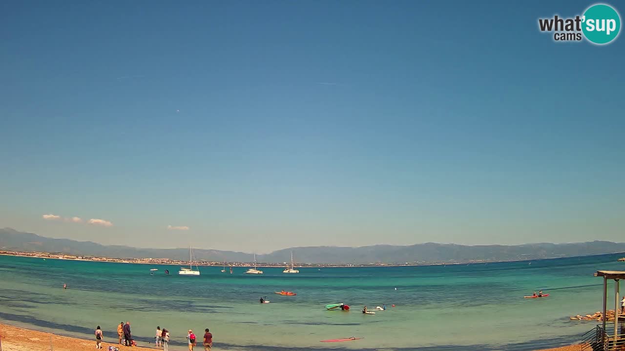 Web kamera Cagliari Windsurf Club – Poetto plaža uživo