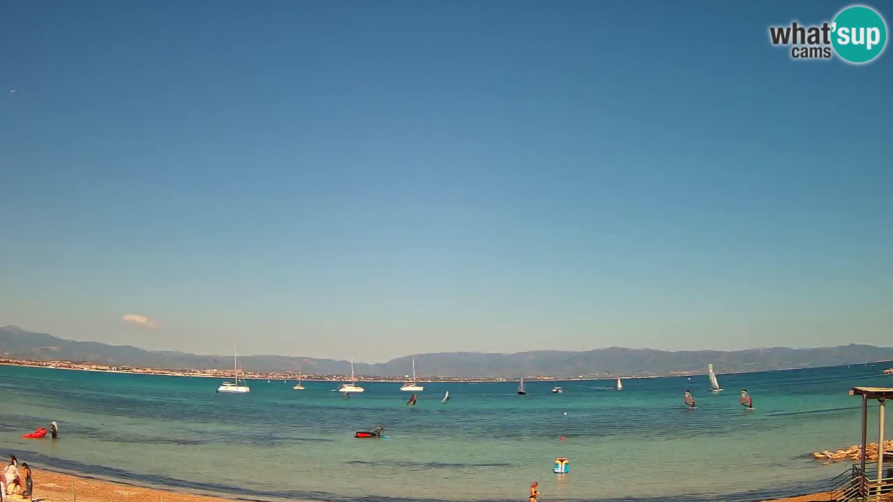 Webcam Cagliari Windsurf Club – Liveblick vom Poetto Strand